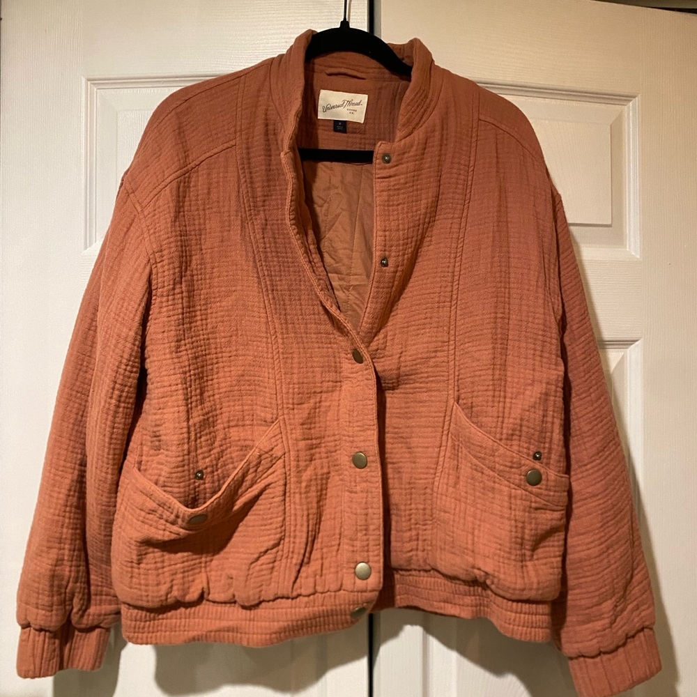 dark pink bomber jacket